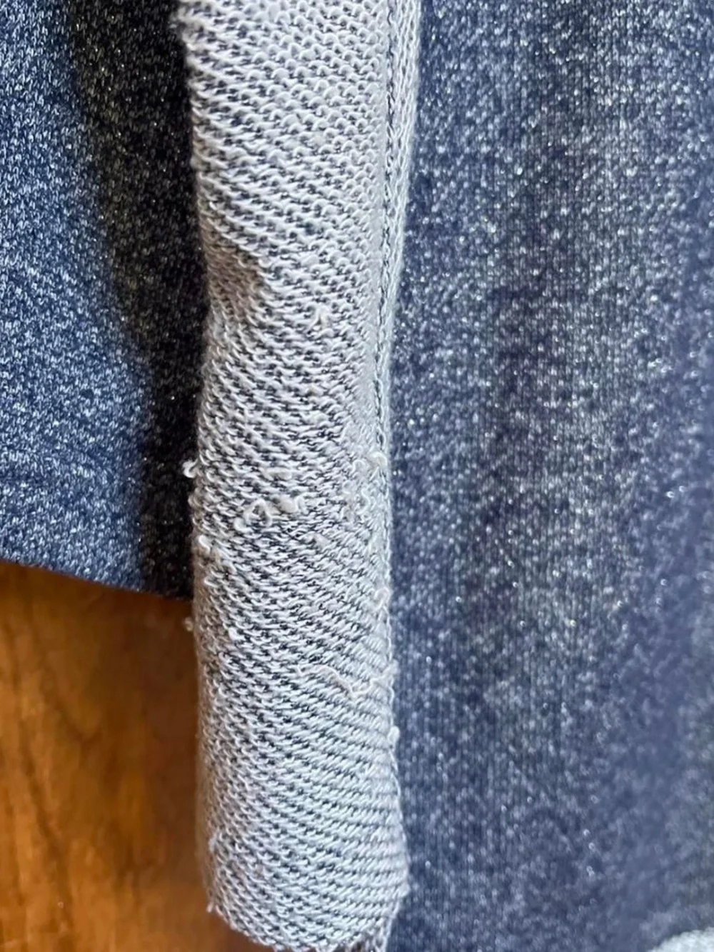 Cathy Daniels Two-Tone Navy and Light Blue Crewneck Sweater